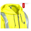 Men's High Visibility Lime Hooded Sweatshirt